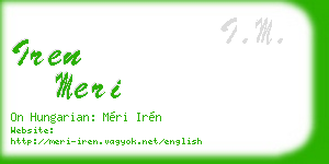 iren meri business card