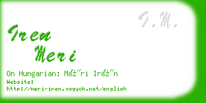 iren meri business card